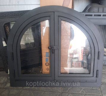 Дверцята для каміна 60*43 "Гладка" любий розмір під замовлення 1053024588 фото