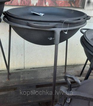 Казан чавунний "Сітон" 12л з кришкою-сковорідкою 1521717190 фото