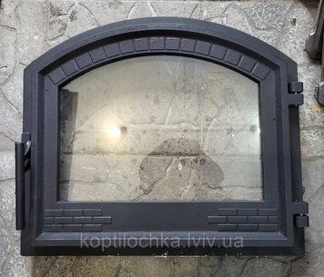 Дверцята для каміна,пічки,мангала 490*440"Валентина" овал 490*440 2041211603 фото