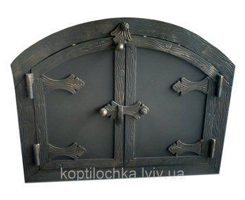 Дверцята для хлібної печі овал "Стріла" 40x33 1052331775 фото