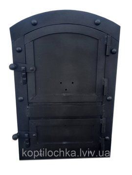 Дверки для пічки, мангала "Велика кнопка" овал 1357960861 фото