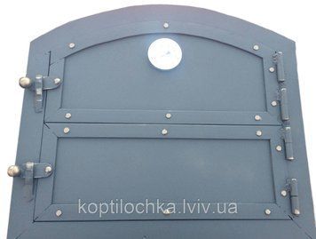 Дверца утепленная для хлебного пьеца с градусником "Кнопка" 40x33 1052803515 фото